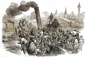 THAMES RIVER STEAMER 1847