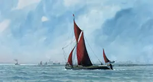 Osler: Thames Sailing Barge London Bound