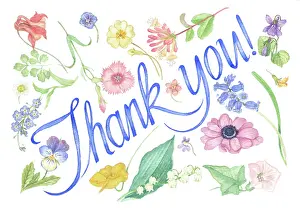 Thank: Thank You with flowers