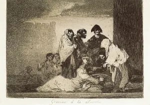 Millet: Thanks to the millet. Plate 51 of The Disasters of War