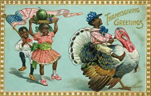 Turkeys: Thanksgiving Greetings, Postcard