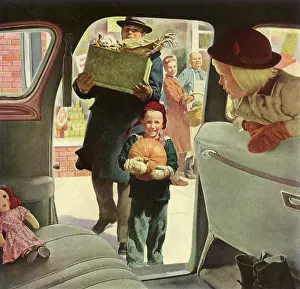 Crockwell: Thanksgiving Shopping