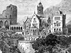 Moors: The Tharandt Castle in Tharandt, 1907