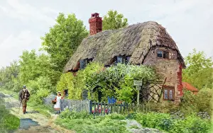 Brading: Thatched cottage at Brading, Isle of Wight