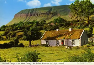 Yeats: Thatched Cottage in Yeats Country, Ben Bulben Mountain