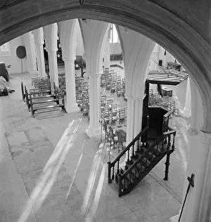 Propped: Thaxted Church