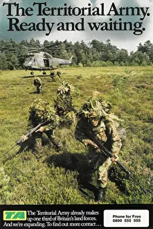 Recruiting: ?The Territorial Army. Ready and waiting.? poster