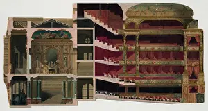 Rendering: Theater interior. Section. Rendering