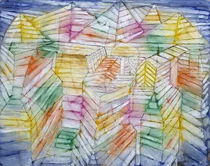 Cubism: THEATER-MOUNTAIN-CONSTRUCTION, by Paul Klee