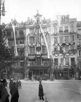 Festively: Theatinerstrasse in Munich on 11.03.1911