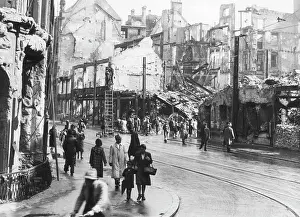 Theatinerstrasse: The Theatinerstrasse in Munich after the end of the war