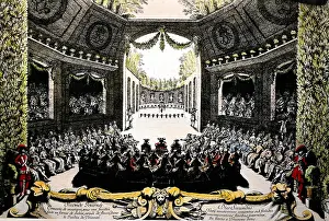 Absolutism: theatre, opera performance in Trianon park, 2nd