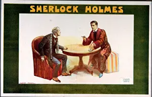 Sherlock: Theatre poster, William Gillette as Sherlock Holmes