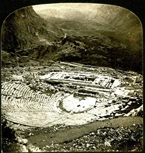 Delphi: Theatre and Temple of Apollo at Delphi, Greece