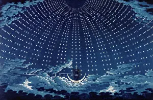 Schinkel: theatre / theater, opera, The Magic Flute, by