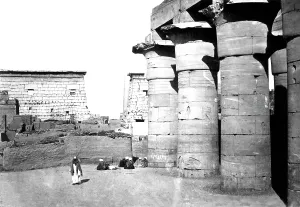 C1857: Thebes, view at Luxor c1857