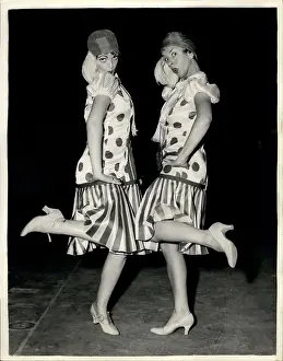 Denby: Thelma Baker and Pat Denby rehearse flapper routine, London