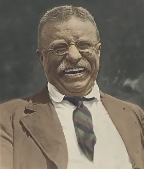 Naturalis: Theodore Roosevelt laughing, c. 1910-1912. Roosevelt