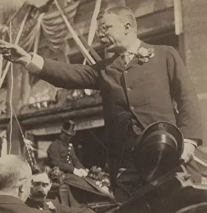40 50 Years Old: Theodore Roosevelt speaking with his arm extended