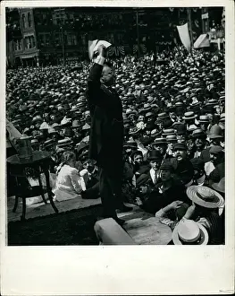 Haverhill: Theodore Roosevelt speaking at Haverhill, Massachusetts