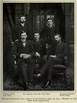 Issac: Theodore Roosevelt upper right and a group ?
