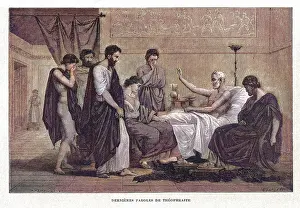 Theophrastus: Theophrastus deathbed