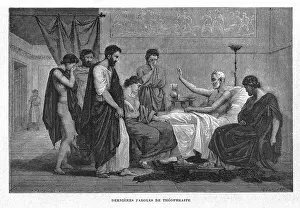 Theophrastus: Theophrastus deathbed