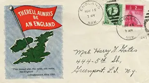 Envelope: There'll Always Be An England, WW2 postal cover envelope