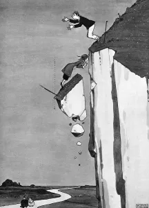 Landslip: There's Many a Landslip by Heath Robinson
