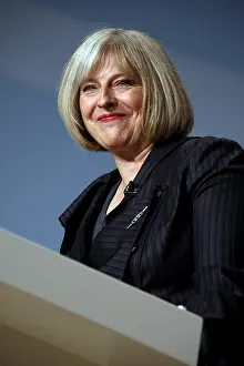 Smilling: Theresa May MP