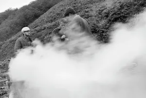 Geologists: Thermal spring, 1964