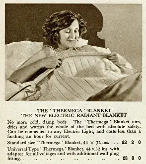 Heated: Thermega electric blanket 1929