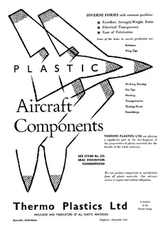 Thermo: Thermo-Plastics : Plastic Aircraft Components 1958