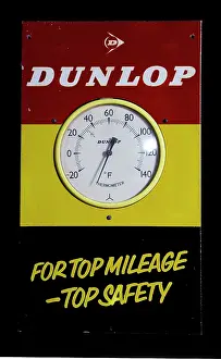 Thermometer: Thermometer advertising Dunlop tyres