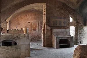 Thermopolium: Thermopolium of Via di Diana (Taberna), Ostia Antica, Italy