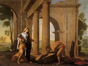 Maire: Theseus Rediscovering his Father's Sword, by Poussin