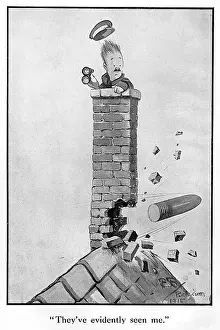 Bairnsfather: They've evidently seen me by Bruce Bairnsfather