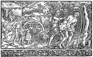 Thieves: Thieves robbing a cart