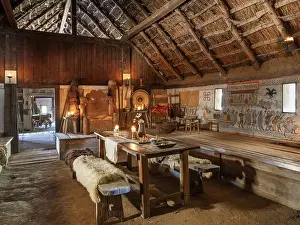 Thatched: Thing-hall, Ribe Viking Centre, Ribe, Denmark