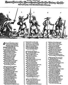 Pillaging: Thirty Years War 1618 - 1648, atrocities, leaflet