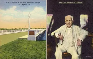 Planted: Thomas A. Edison memorial bridge, and Thomas Edison