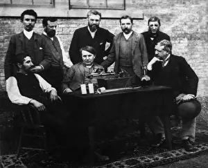 Gouraud: Thomas A. Edison and his staff engineers/inventors, ?