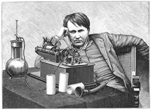 Edison: Thomas Alva Edison (1847-1931) American inventor