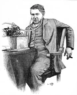 Edison: Thomas Alva Edison (1847-1931) American inventor