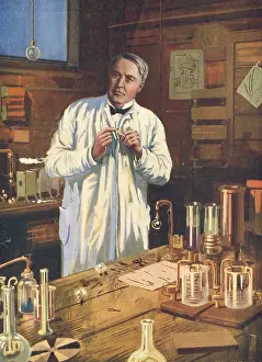 Edison: Thomas Alva Edison (1847-1931) American inventor