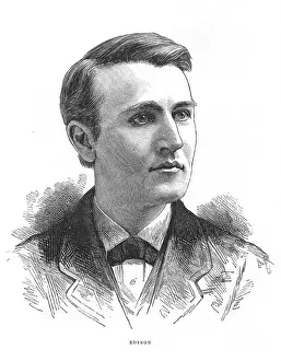 Edison: Thomas Alva Edison (1847-1931) American inventor