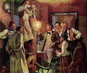 Inventors: Thomas Alva Edison Lights 1st Lamp
