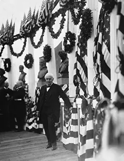 Wreathes: Thomas Alva Edison at New York University, 1924