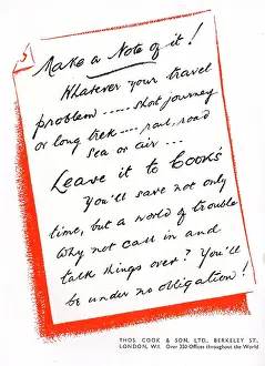 Cooks: Thomas Cook - Travel Company - Advertisement