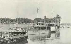 Kasr: Thomas Cook's steamship Rameses the Great at the dock